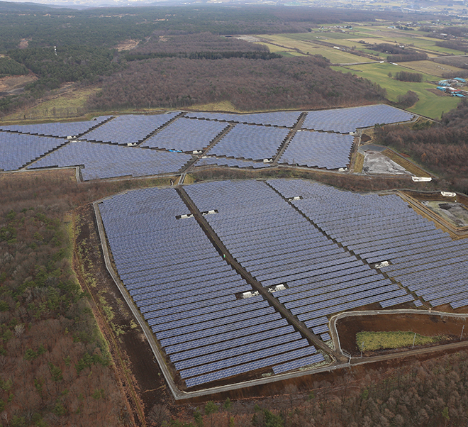 岩手県バイテック・漁火館滝沢市太陽光発電所